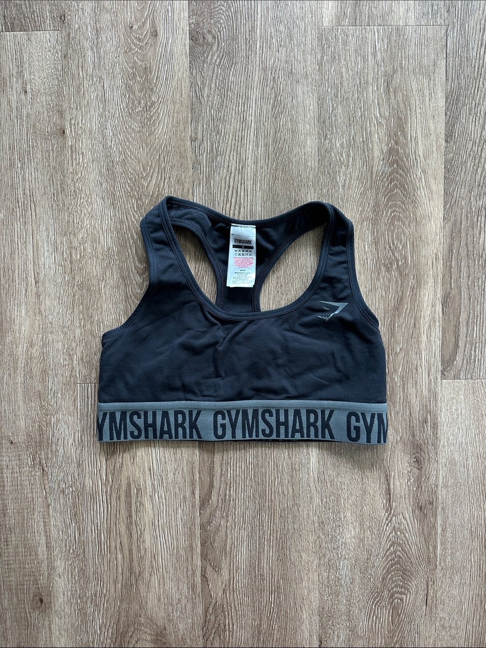 Gymshark Fit Seamless Sports Bra Black Medium Racerback Activewear